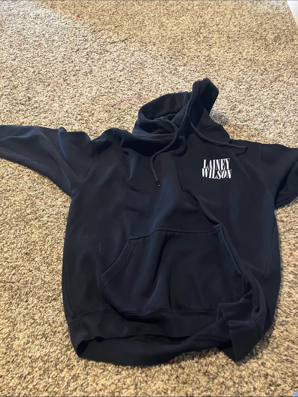 Lainey Wilson Black Hoodie with Front Pocket